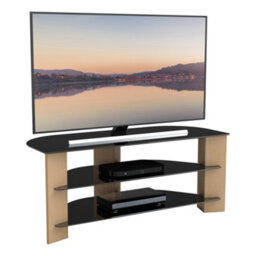 "Avf Varano 1.1M Corner Tv Stand, For Tvs Up To 55"" - Oak" - thumbnail 3