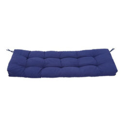 Garden Replacement Sun Lounger Cushion Pad Cotton Outdoor Chair Seat Recliner Navy Blue - thumbnail 3