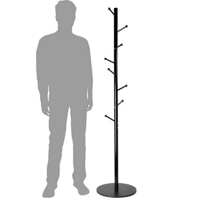 Standing Coat Rack Premium Steel Stand - 8 Hooks Coat Rack - image 1