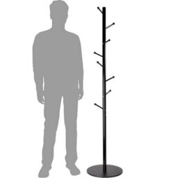 Standing Coat Rack Premium Steel Stand  - 8 Hooks Coat Rack