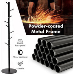 Standing Coat Rack Premium Steel Stand  - 8 Hooks Coat Rack - thumbnail 6