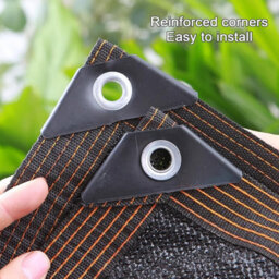 Black 3X3M Rectangular Shade Sail Breathable With Eyelets - thumbnail 5