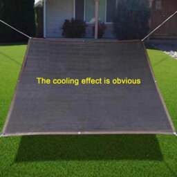 Black 3X3M Rectangular Shade Sail Breathable With Eyelets - thumbnail 3