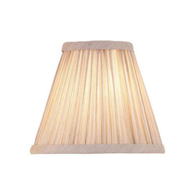 Luminosa Lighting Luminosa Kemp Beige And Antique Brass Six Inch Shade, E14
