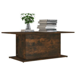 Vidaxl Coffee Table Smoked Oak 102X55.5X40 Cm Engineered Wood - thumbnail 3