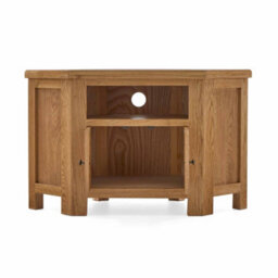 Zelah Oak 105Cm Corner Tv Unit - Fully Assembled By Roseland Furniture - thumbnail 6