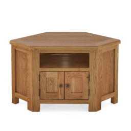 Zelah Oak 105Cm Corner Tv Unit - Fully Assembled By Roseland Furniture - thumbnail 8