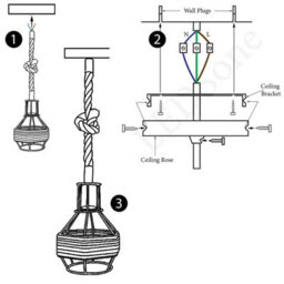 Rattan Pendant Light Hemp Chandeliers Woven Lampshade Ceiling Hanging Lights For Living Room Bedroom Hallway Kitchen E27 - thumbnail 4