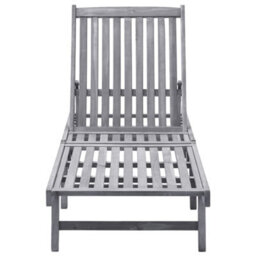 Walplus Sun Lounger  For Beach, Backyard, Garden, Campsite Solid Acacia Wood - thumbnail 2
