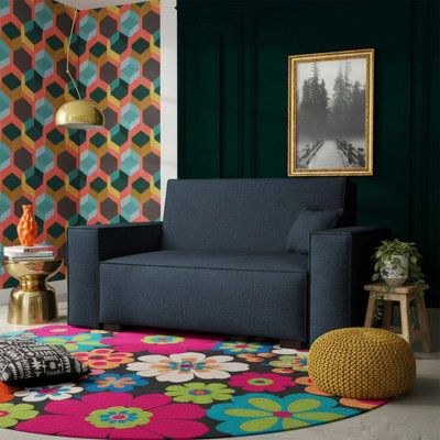 Viva Vox Ii Upholstered Sofa Bed With Sleeping Function And Bedding Storage Wooden Legs 152X88X102Cm Graphite - image 1