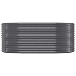 Walplus Garden Raised Bed Galvanised Steel 175X100X68 Cm Anthracite - thumbnail 3