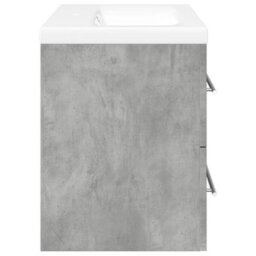 Berkfield Durable 2 Piece Bathroom Furniture Set Concrete Grey Engineered Wood - thumbnail 5