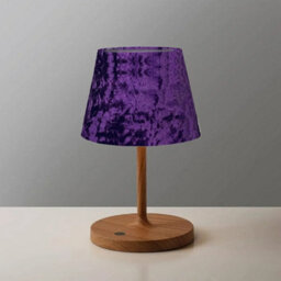 Modern Velvet Tapered Lampshade Purple Fabric Shade For Ceiling Pendant Or Table Lamp 11 Inch - thumbnail 2