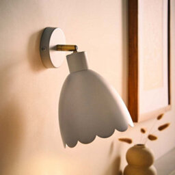 Valuelights Millie Pair Of Powder Blue Scallop Adjustable Wall Lights - thumbnail 5