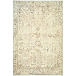 Livabliss Galey Alix Fetscher-Vintage Beige Brown Green Traditional Vintage Boho Fringe Living Dining Bedroom Rug 200 X 290 Cm Easy Care - thumbnail 2
