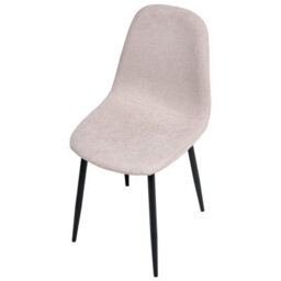Beliani Set Of 4 Dining Chairs Crandall Fabric Beige - thumbnail 7