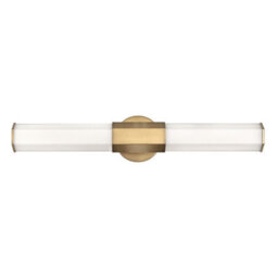 Luminosa Lighting Elstead Hinkley Facet Integrated Led Bathroom Wall Lamp Heritage Brass, 3000K, Ip44