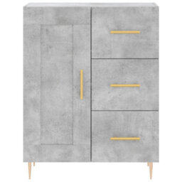 Berkfield Highboard Concrete Grey 69.5X34X180 Cm Engineered Wood - thumbnail 8