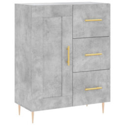 Berkfield Highboard Concrete Grey 69.5X34X180 Cm Engineered Wood - thumbnail 7