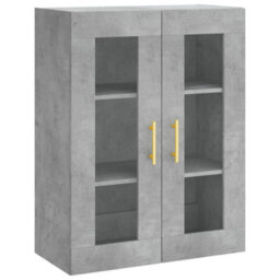 Berkfield Highboard Concrete Grey 69.5X34X180 Cm Engineered Wood - thumbnail 5