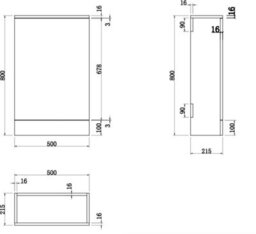 Affine Modern Bathroom Toilet & Basin Sink Vanity Unit Furniture 900mm Charcoal Finish - thumbnail 7