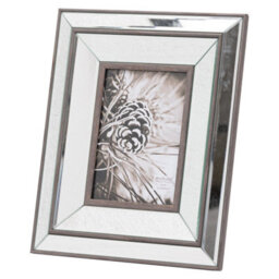 Hill Interiors Tristan Mirrored Wood Photo Frame 5X7 - thumbnail 1
