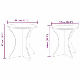 Berkfield Coffee Table 2 Pcs Natural Solid Pine Wood - thumbnail 9