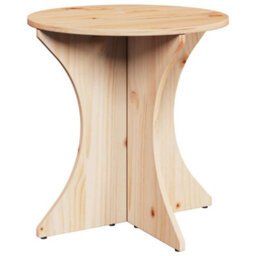 Berkfield Coffee Table 2 Pcs Natural Solid Pine Wood - thumbnail 5