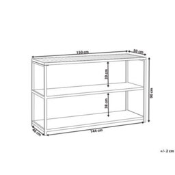 Beliani Outdoor Kitchen Island Avetrana Metal Black - thumbnail 3