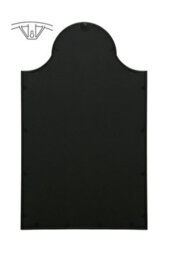 "Mirroroutlet - The Arcus - Black Metal Framed Arched Garden Wall Mirror 41"" X 24"" (104 X 62 Cm)" - thumbnail 5