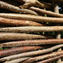Woven Wood Top Bar Capped Hazel Hurdle Fence Panel Premium Weave - thumbnail 7