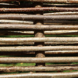 Woven Wood Top Bar Capped Hazel Hurdle Fence Panel Premium Weave - thumbnail 5