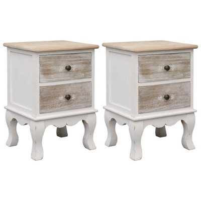 Berkfield Bedside Cabinets 2 Pcs 35X30X50 Cm Paulownia Wood - image 1