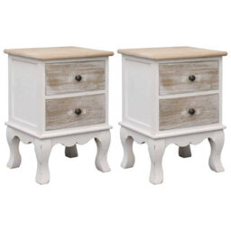 Berkfield Bedside Cabinets 2 Pcs 35X30X50 Cm Paulownia Wood - thumbnail 1