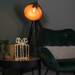 Samuel Alexander 22Cm Light Up Acrylic Christmas Present With 80 Warm White Leds - thumbnail 3