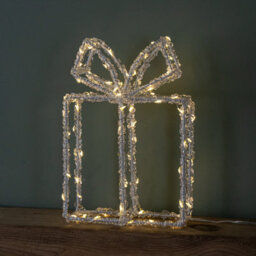 Samuel Alexander 22Cm Light Up Acrylic Christmas Present With 80 Warm White Leds - thumbnail 6