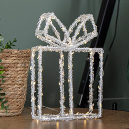 Samuel Alexander 22Cm Light Up Acrylic Christmas Present With 80 Warm White Leds - thumbnail 5