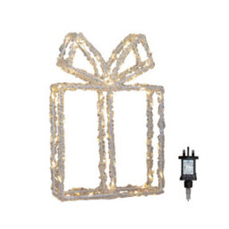 Samuel Alexander 22Cm Light Up Acrylic Christmas Present With 80 Warm White Leds - thumbnail 9
