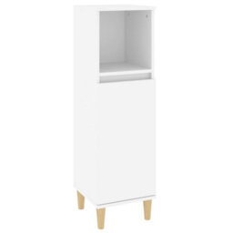 Walplus 3 Piece Bathroom Furniture Set White Engineered Wood - thumbnail 7