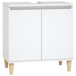 Walplus 3 Piece Bathroom Furniture Set White Engineered Wood - thumbnail 5