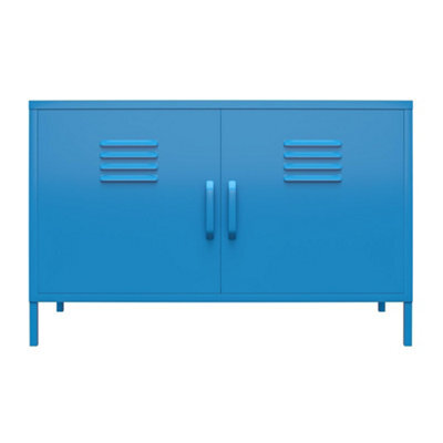 Novogratz Dorel Home Cache Metal Locker With 2 Doors Blue - image 1