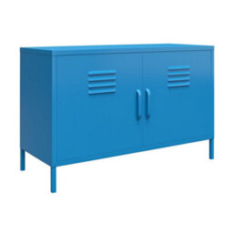Novogratz Dorel Home Cache Metal Locker With 2 Doors Blue - thumbnail 3