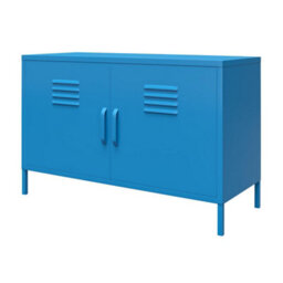 Novogratz Dorel Home Cache Metal Locker With 2 Doors Blue - thumbnail 2