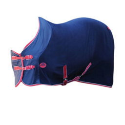 Weatherbeeta Standard Neck Fleece Cooler Rug Navy/red/white (4 Ft 3) - thumbnail 1