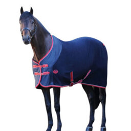 Weatherbeeta Standard Neck Fleece Cooler Rug Navy/red/white (4 Ft 3) - thumbnail 2