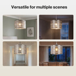 Emitto Ceiling Light Shade Moroccan Style Chrome Pendant Shade Lamp Decor - thumbnail 8