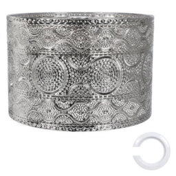 Emitto Ceiling Light Shade Moroccan Style Chrome Pendant Shade Lamp Decor - thumbnail 3
