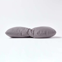 Homescapes Charcoal Grey Cotton Back Support Cushion - thumbnail 4