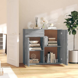Berkfield Sideboard Grey Sonoma 80X36X75 Cm Engineered Wood - thumbnail 8