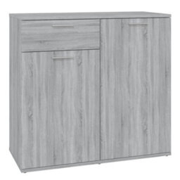Berkfield Sideboard Grey Sonoma 80X36X75 Cm Engineered Wood - thumbnail 2